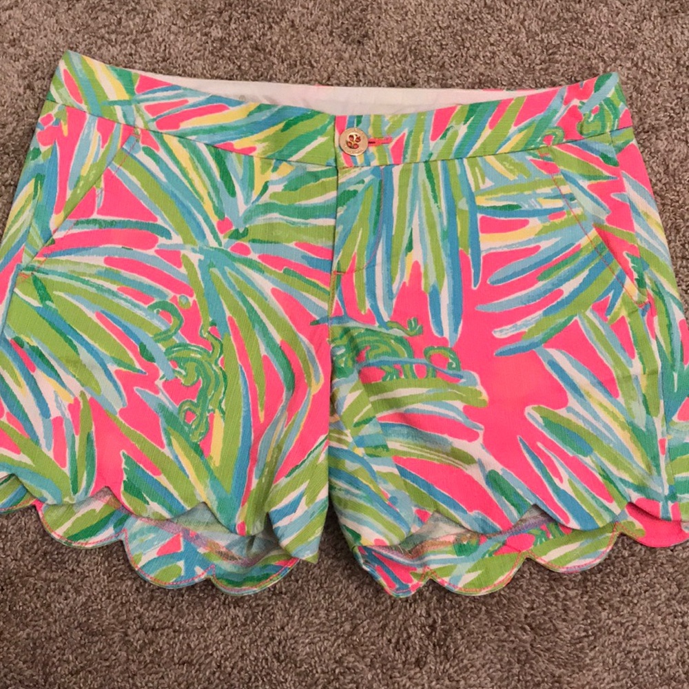 Lilly Pulitzer Printed Scalloped Shorts
